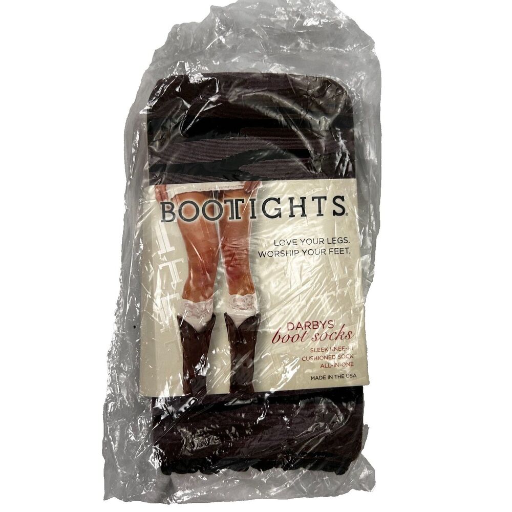 Bootights Darbys Boot Socks Camo Knee-High w/ Attached Ankle Sock Made USA NIP